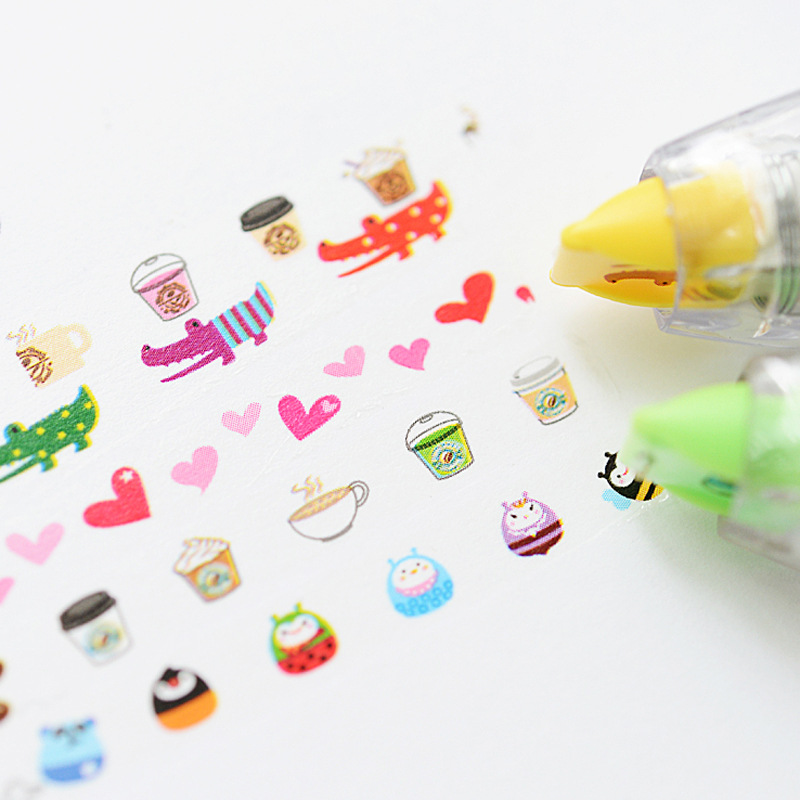 AGU AGU Orange Creative Cartoon Area Type Lace Band Correction Tape Stationery Decoration Supplies Wholesale