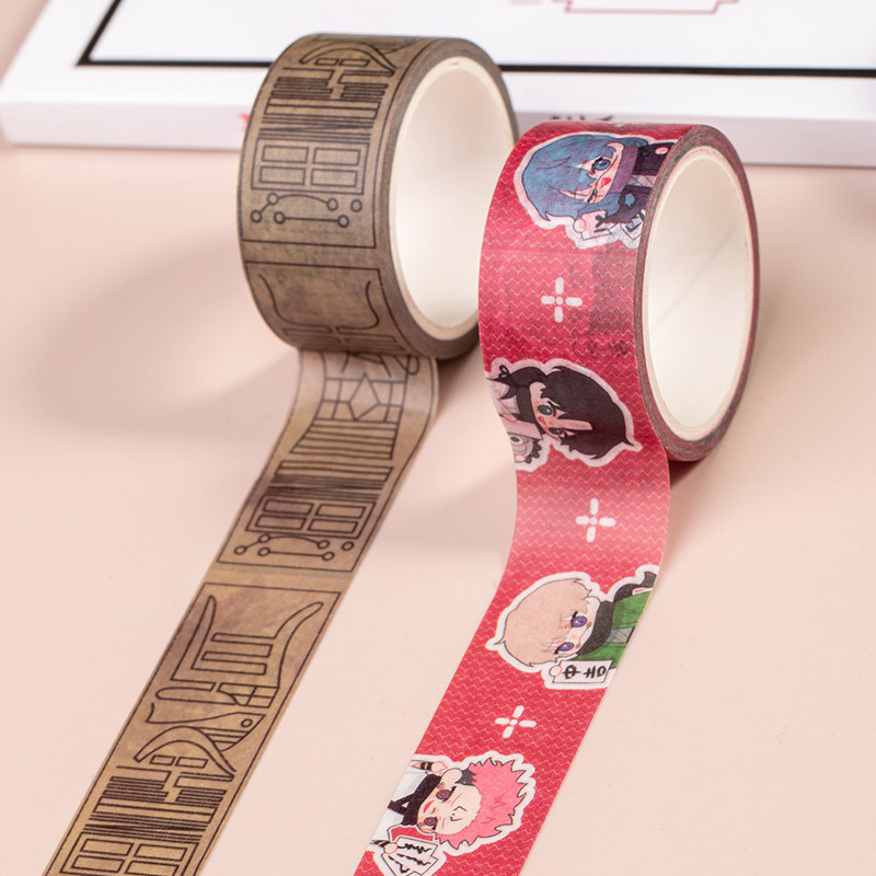 Man Factory Original God Pimeng Tomorrow Chainsaw Humanities Wild Dog Kid Cat Burglar and Paper Adhesive Tape Anime Stationery Peripheral