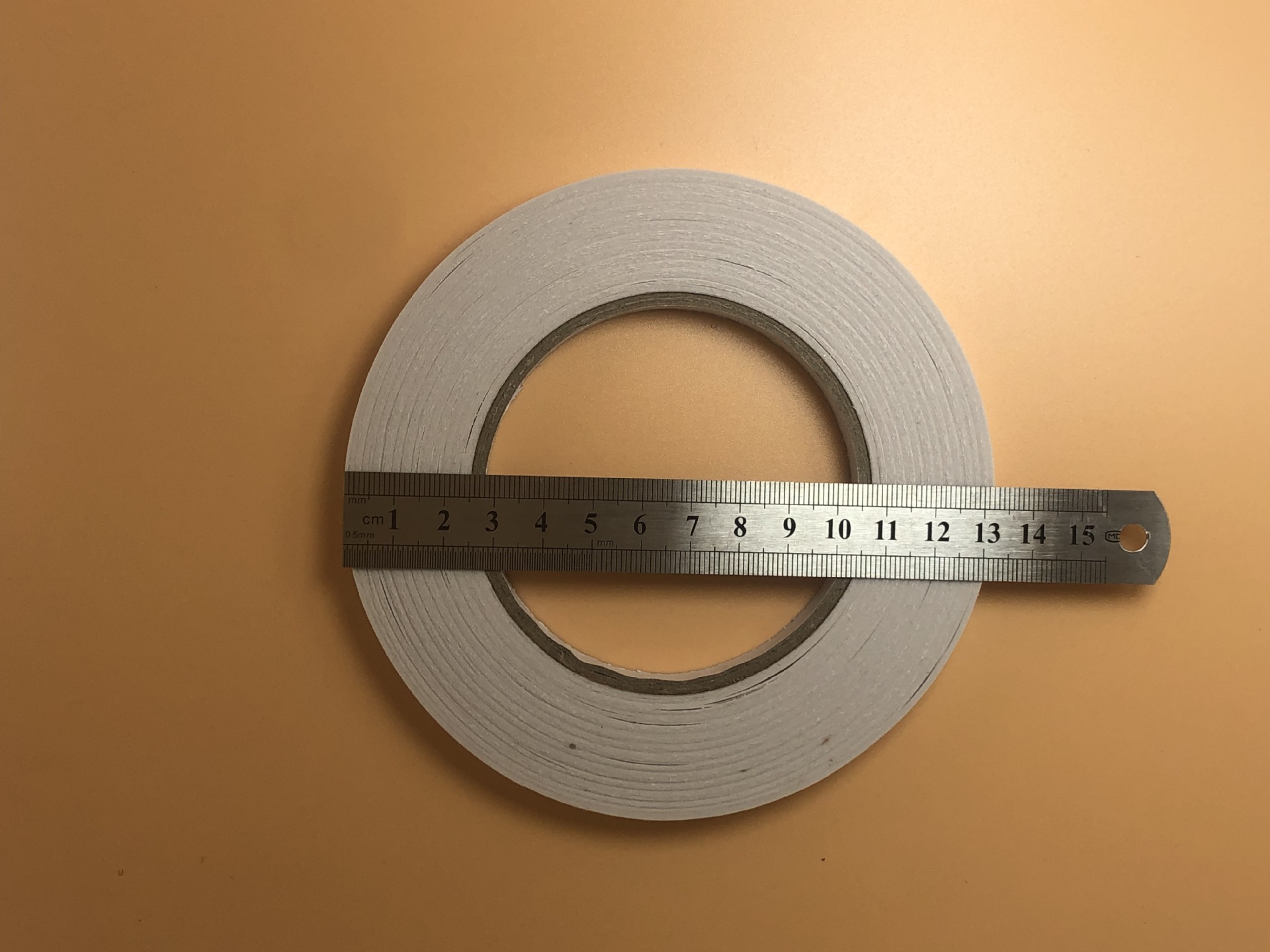 Qinming White Double-Sided Adhesive Tape Customized Handmade Transparent High Viscosity Student Handmade Office Stationery Double-Sided Adhesive Tape