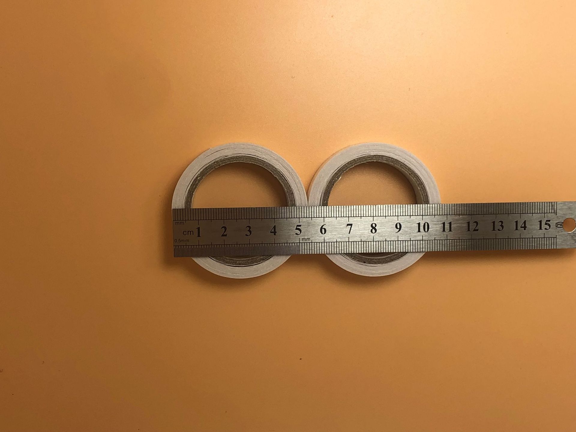 Qinming White Double-Sided Adhesive Tape Customized Handmade Transparent High Viscosity Student Handmade Office Stationery Double-Sided Adhesive Tape
