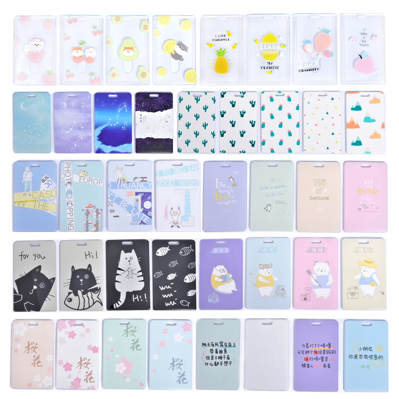 Personalized Custom ID Card Holder Transparent Chest Card Cover Work Card Protective Cover Student ID Card Holder Customized Personalized Custom ID Card Holder Transparent Chest Card Cover Work Card Protective Cover Student ID Card Holder Customized
