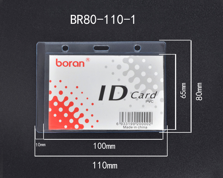 Transparent PVC ID Card Case Horizontal Soft Film Chest Card Work Permit Name Tag Fair Card Cover Student Card Holder Wholesale Transparent PVC ID Card Case Horizontal Soft Film Chest Card Work Permit Name Tag Fair Card Cover Student Card Holder Wholesale