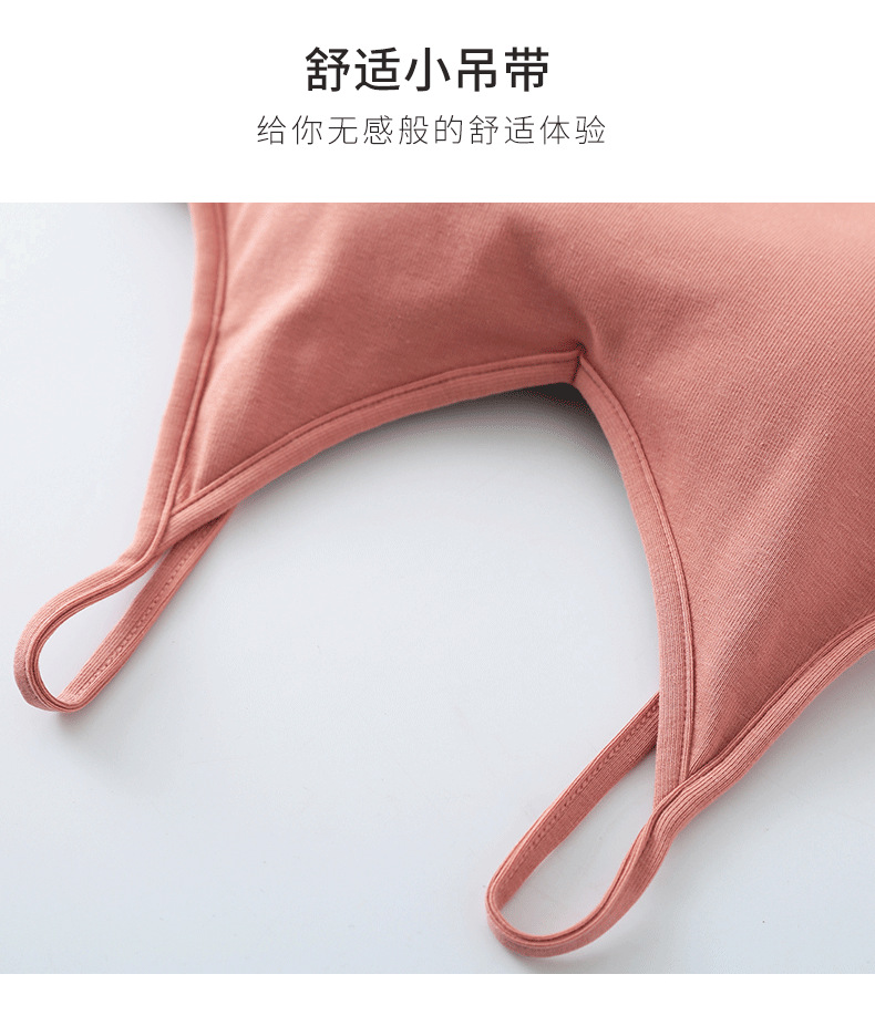 Pure Cotton Big U Beauty Back Sling Bra Card Same Style Outer Wear Wrapped Chest with Chest Pad Integrated Tube Top Girl Blouse Pure Cotton Big U Beauty Back Sling Bra Card Same Style Outer Wear Wrapped Chest with Chest Pad Integrated Tube Top Girl Blouse