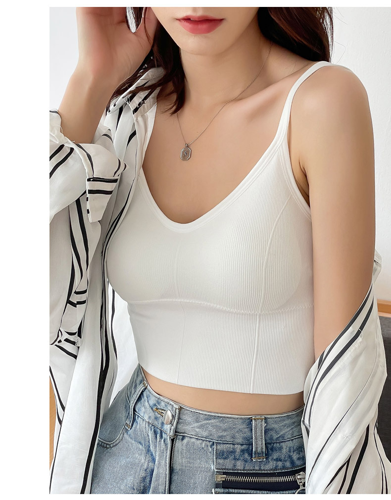 Tube Top Bra Strap Chest Pad Camisole Women's Summer Outer Wear Underwear Tube Top Sports U-Shaped Thread Card Beauty Back Tube Top Bra Strap Chest Pad Camisole Women's Summer Outer Wear Underwear Tube Top Sports U-Shaped Thread Card Beauty Back