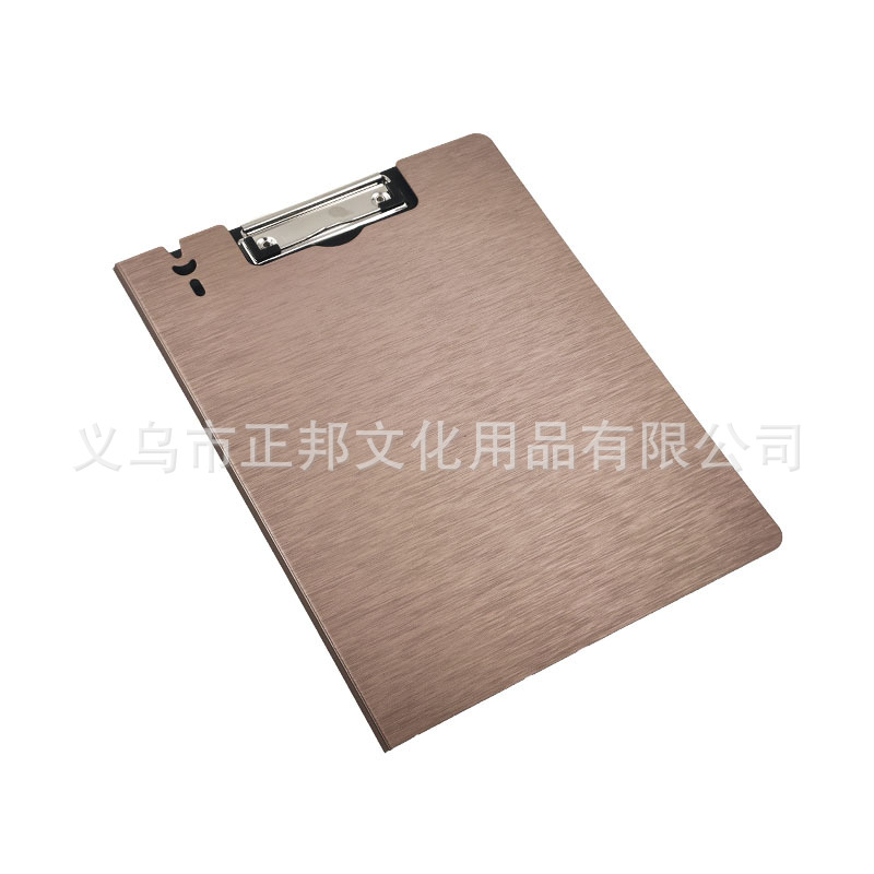 Factory Direct Sales A4 Foam Pp Brushed Pattern Tablet Clip Vertical Open Color Double Open Plastic Folder Can Be Customized