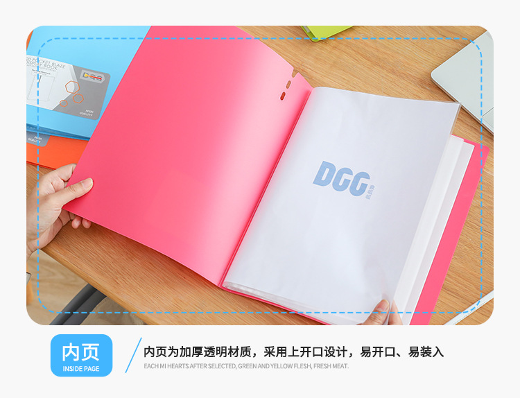 Folder Info Booklet Multi-Layer A4 Insert File Binder Brushed Pattern Loose-Leaf Storage Office Supplies Classification Test Paper Clip Folder Info Booklet Multi-Layer A4 Insert File Binder Brushed Pattern Loose-Leaf Storage Office Supplies Classification Test Paper Clip