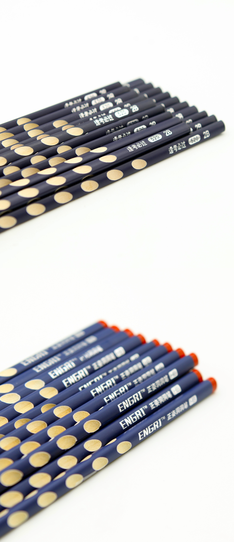 Yingzhi 2B Groove Pencil Student Triangle Wood Pencil Positive Posture Children's Posture Correction Groove Pencil 30 PCs/Bag