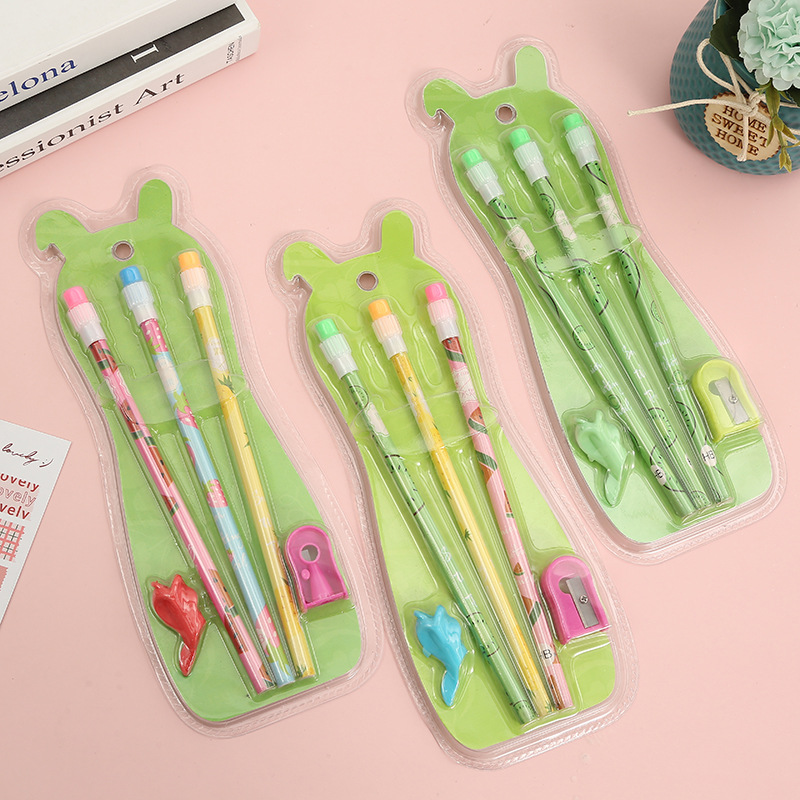 Creative Cartoon Big Skin Head Pencil with Pencil Sharpener Pencil Grip Plastic Blister Card Fruit round Brush Pot Writing Pencil Wholesale Creative Cartoon Big Skin Head Pencil with Pencil Sharpener Pencil Grip Plastic Blister Card Fruit round Brush Pot Writing Pencil Wholesale