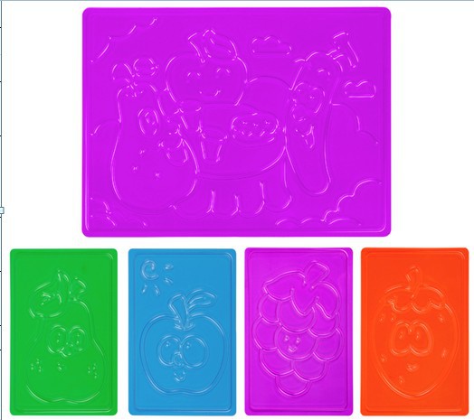 Children's Magnetic Drawing Board Accessories Wholesale Drawing and Writing Board Tools Multiple Types of Magnetic Seal Brush Template Toys