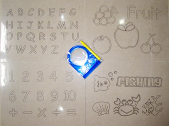 Children's Magnetic Drawing Board Accessories Wholesale Drawing and Writing Board Tools Multiple Types of Magnetic Seal Brush Template Toys