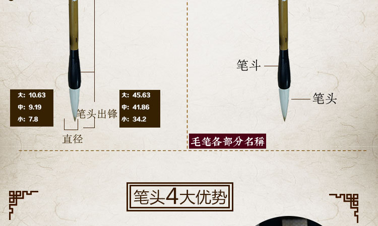 Factory Sales Writing Brush Boutique Calligraphy Materials Ruyi Doubled Both Calligraphy Gel Ink Pen Wholesale School Training Class Pen Factory Sales Writing Brush Boutique Calligraphy Materials Ruyi Doubled Both Calligraphy Gel Ink Pen Wholesale School Training Class Pen