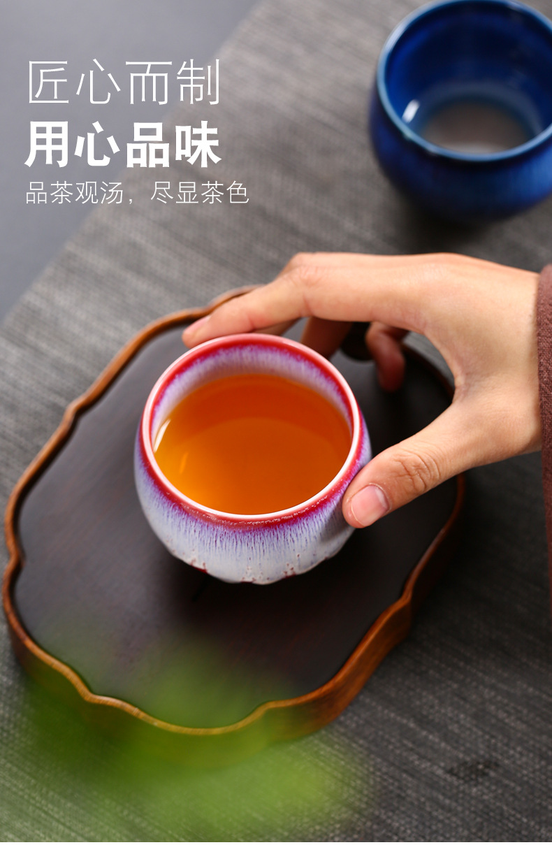 Writing Brush Jianzhan Tea Cup Master Cup Large Ceramic Kung Fu Tea Cup Single Kiln Baked Temmoku Glaze Tea Set Tea Cup Writing Brush Jianzhan Tea Cup Master Cup Large Ceramic Kung Fu Tea Cup Single Kiln Baked Temmoku Glaze Tea Set Tea Cup