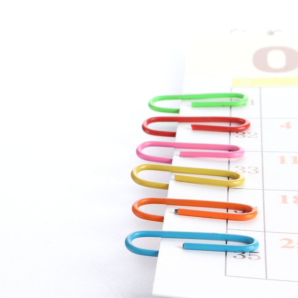 [manufacturers wholesale] color round head paper clip plastic coated paper clip of multiple specifications 25mm yiwu spot