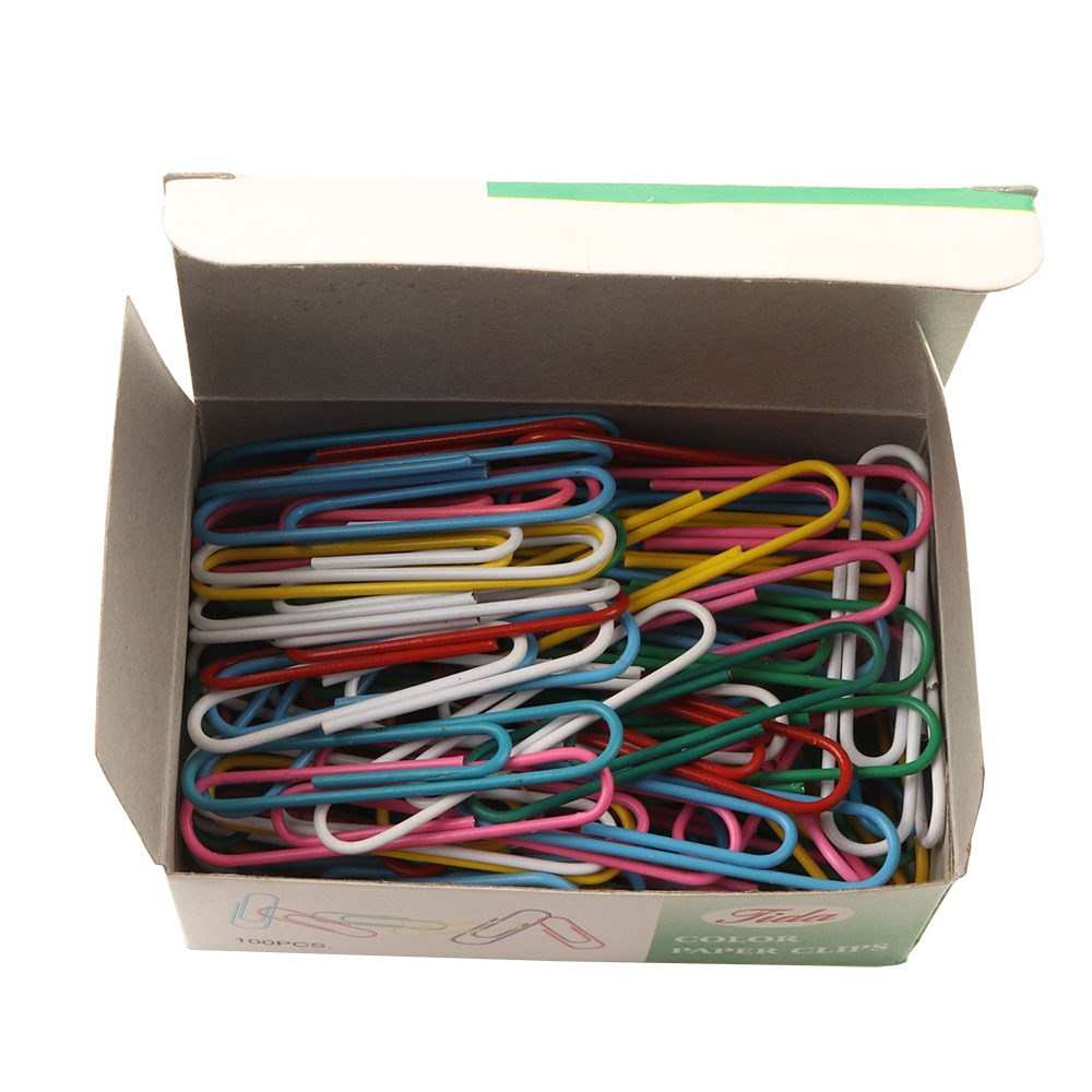[manufacturers wholesale] color round head paper clip plastic coated paper clip of multiple specifications 25mm yiwu spot
