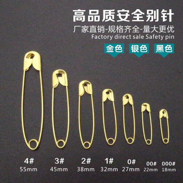 Old-Fashioned Simple Small Size Large Size Pin Children's Safety Pin Insurance Pin Clip Wedding Photo Studio Small Paper Clip
