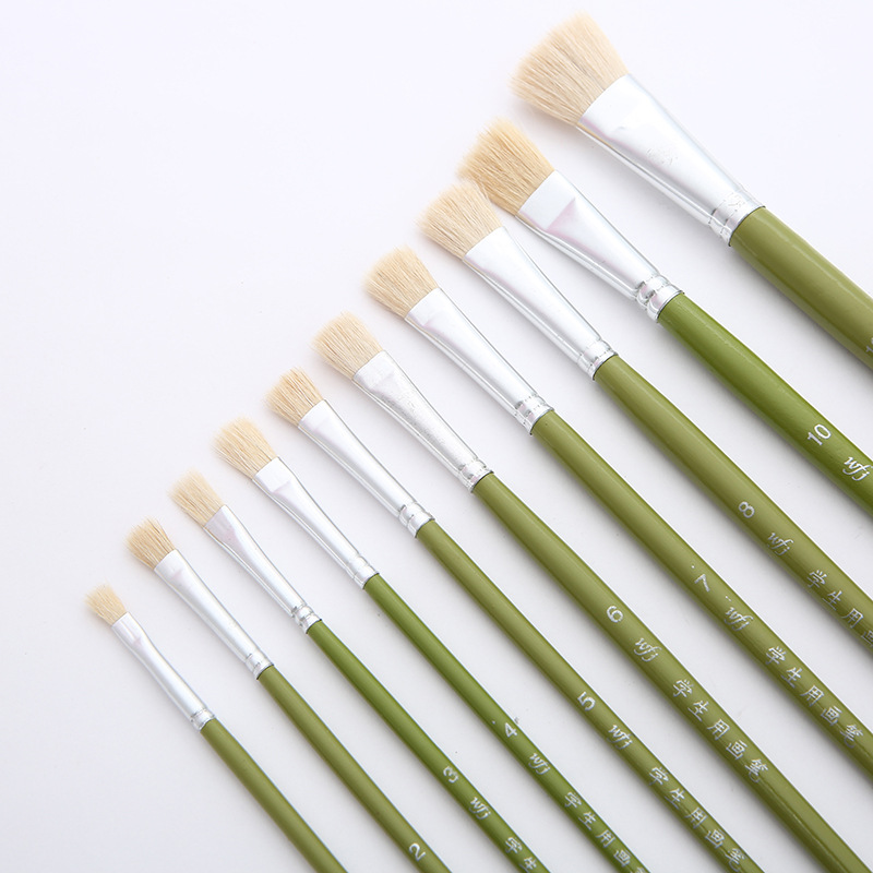 Spot water chalk single student brush no. 1-8 single brush manufacturer direct selling watercolor brush oil brush wholesale