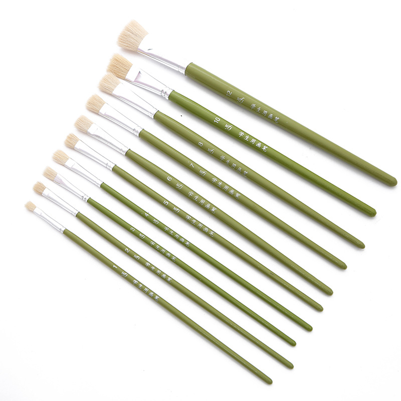 Spot water chalk single student brush no. 1-8 single brush manufacturer direct selling watercolor brush oil brush wholesale Spot water chalk single student brush no. 1-8 single brush manufacturer direct selling watercolor brush oil brush wholesale
