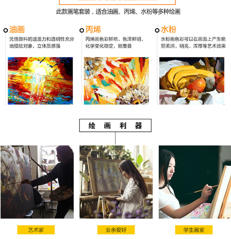 Spot water chalk single student brush no. 1-8 single brush manufacturer direct selling watercolor brush oil brush wholesale Spot water chalk single student brush no. 1-8 single brush manufacturer direct selling watercolor brush oil brush wholesale