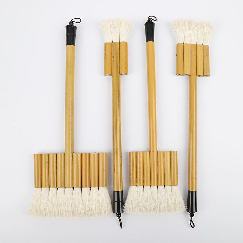 Wool Water Chalk Watercolor Broad Brush Comprising a Row of Penshaped Brushes Traditional Chinese Painting Wool Brush Brush Pen Scrubbing Brush Row Brush Background Brush Shading Brush