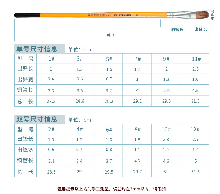 Yellow Pole Watercolor Pen Set Art Supplies Oil Painting Brush Set Wooden Weasel's Hair Water Chalk Factory Customized Wholesale Yellow Pole Watercolor Pen Set Art Supplies Oil Painting Brush Set Wooden Weasel's Hair Water Chalk Factory Customized Wholesale