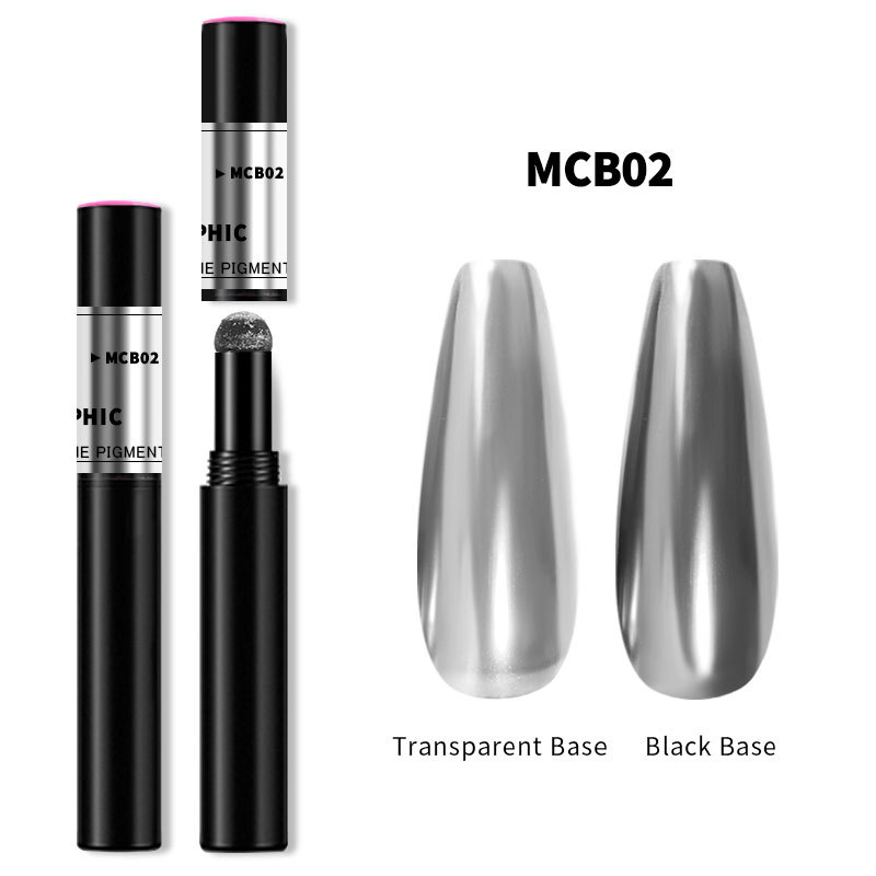 Manicure Air Cushion Magic Pen Air Cushion Magic Mirror Effect Powder Laser Highlighter Marker Solid Chalk Phantom Nail Brush Exclusive for Cross-Border