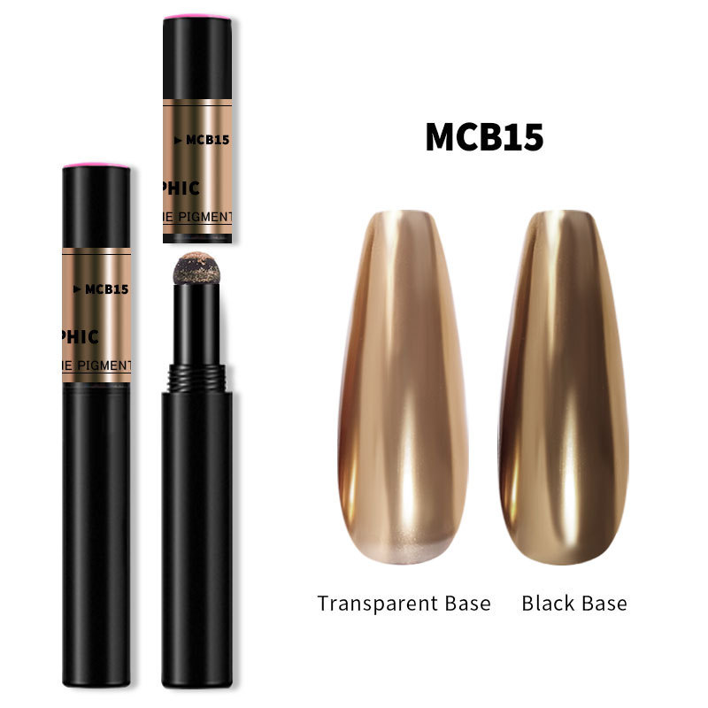 Manicure Air Cushion Magic Pen Air Cushion Magic Mirror Effect Powder Laser Highlighter Marker Solid Chalk Phantom Nail Brush Exclusive for Cross-Border