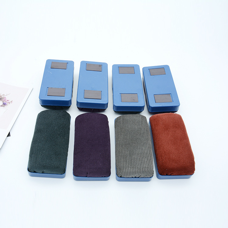 Qianhui Whiteboard Eraser Factory Direct Supply Large and Small Flannel Magnetic Plastic Easy to Wipe Chalk Accessories Blackboard Eraser Brush