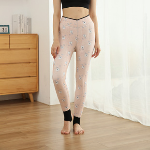 One-Piece Slim-Fit High Waist Kneecap Warm-Keeping Pants Pocket Graphene Silk Outer Wear Fleece-Lined Thick Leggings Women's Pants