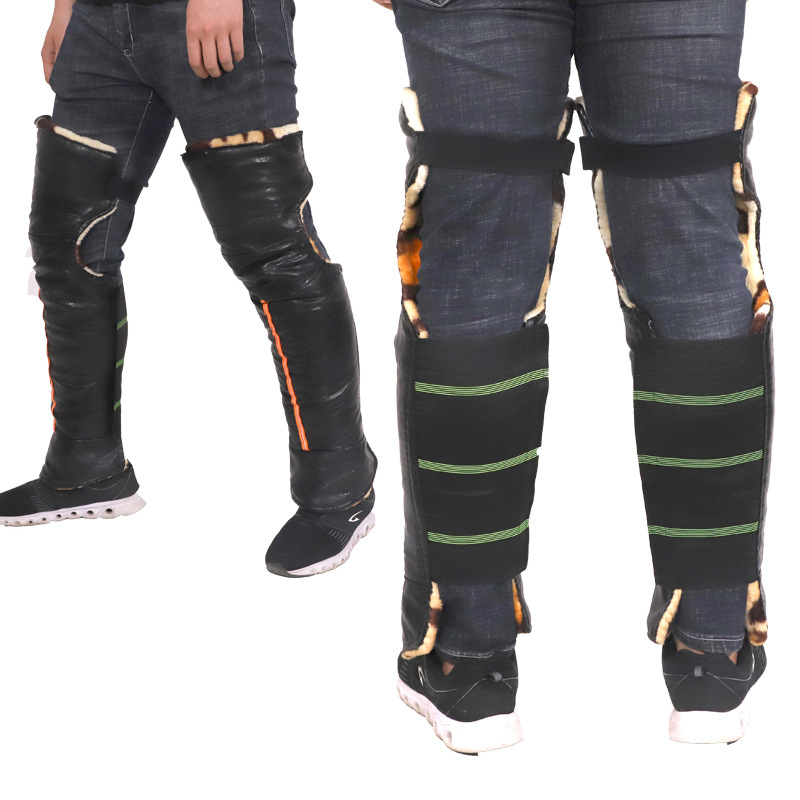 Winter Warm Motorcycle Kneecap PU Leather Cold-Proof Kneepad for Driving E-Bike Thicken and Lengthen Leather Leggings Factory Wholesale Winter Warm Motorcycle Kneecap PU Leather Cold-Proof Kneepad for Driving E-Bike Thicken and Lengthen Leather Leggings Factory Wholesale
