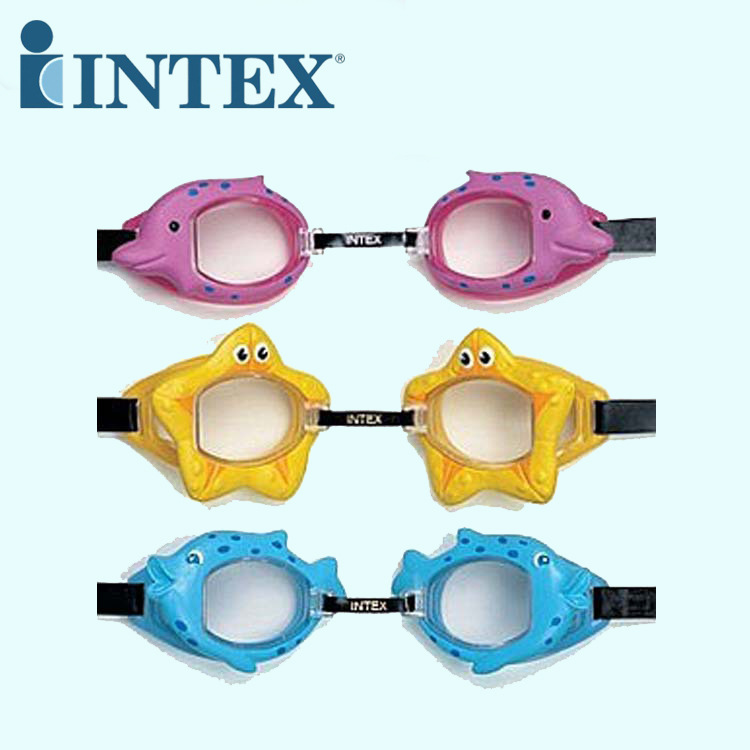 Intex55603 Fun Swimming Goggles Children&#039;s Waterproof Goggles Swimming Goggles 3-10 Years Old Swimming Goggles Water Equipment