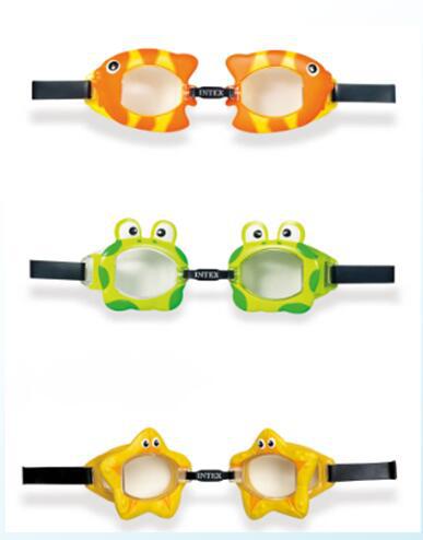 Intex55603 Fun Swimming Goggles Children's Waterproof Goggles Swimming Goggles 3-10 Years Old Swimming Goggles Water Equipment
