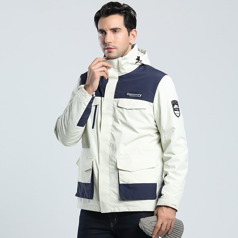 2 Winter Warm Men&#039;s Assault Jacket down Feather Liner Couple Outdoor Three in One Two-Piece Set Tibetan Mountaineering Cold Protective Clothing Female