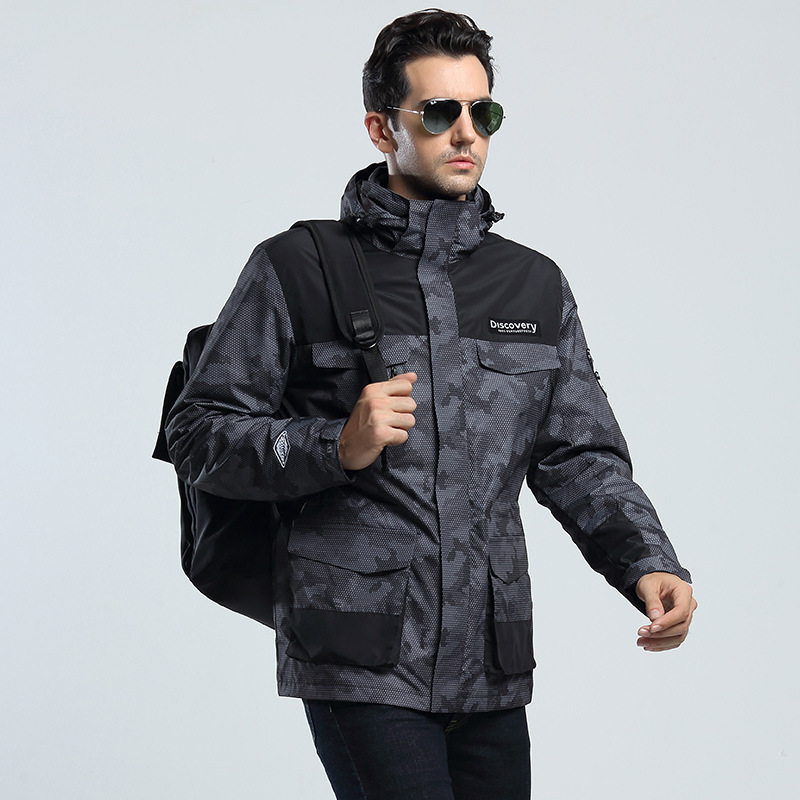 2 Winter Warm Men&#039;s Assault Jacket down Feather Liner Couple Outdoor Three in One Two-Piece Set Tibetan Mountaineering Cold Protective Clothing Female