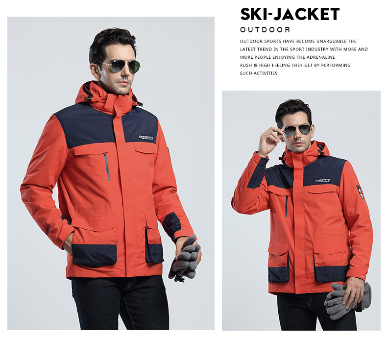 2 Winter Warm Men's Assault Jacket down Feather Liner Couple Outdoor Three in One Two-Piece Set Tibetan Mountaineering Cold Protective Clothing Female