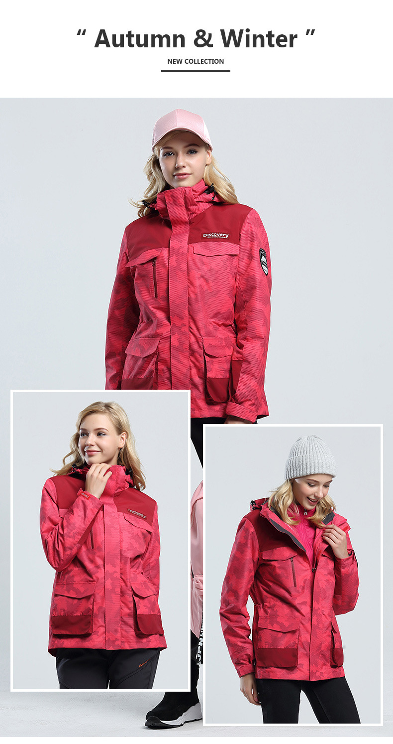 2 Winter Warm Men's Assault Jacket down Feather Liner Couple Outdoor Three in One Two-Piece Set Tibetan Mountaineering Cold Protective Clothing Female