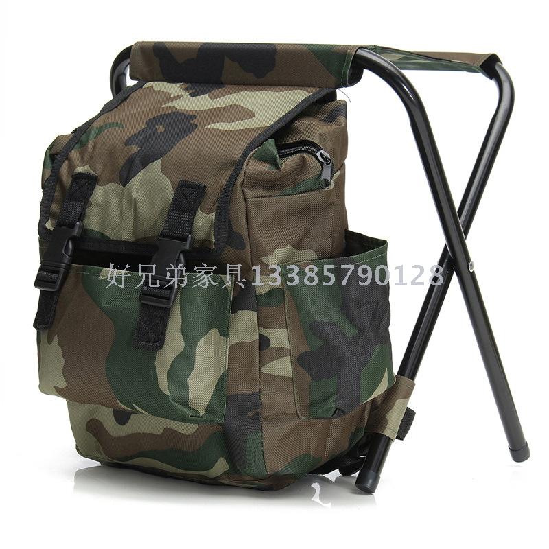 Outdoor Camouflage Folding Chair Fishing Chair Foldable and Portable Chair Fishing Stool Large Capacity Sketch Folding Chair