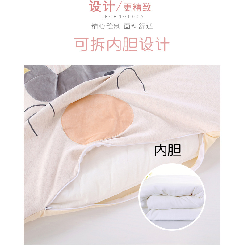2020 Autumn and Winter New Thickened Detachable Baby Wrapping Blanket Cotton Newborn Swaddling Blanket Swaddling Sleeping Bag One Piece Dropshipping