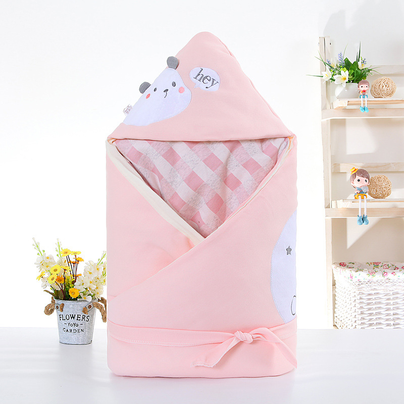 2020 Autumn and Winter New Thickened Detachable Baby Wrapping Blanket Cotton Newborn Swaddling Blanket Swaddling Sleeping Bag One Piece Dropshipping