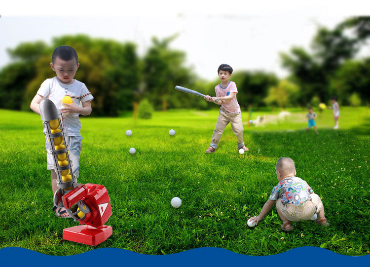 Children's Tennis Outdoor Toys Parent-Child Interactive Leisure Sports Kindergarten Sports Equipment Baseball Automatic Serve Machine