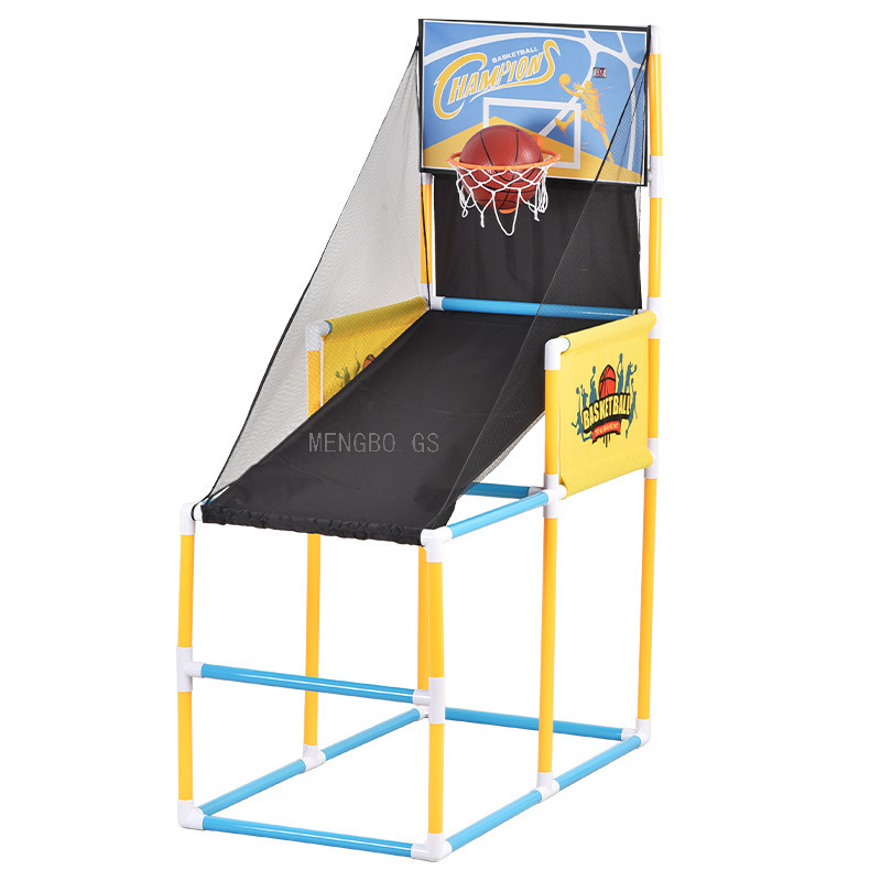 Cross-Border Hot Sale Vertical Shooting Machine Points Basketball Stand Game Machine Parent-Child Outdoor Indoor Ball Toys for Sports