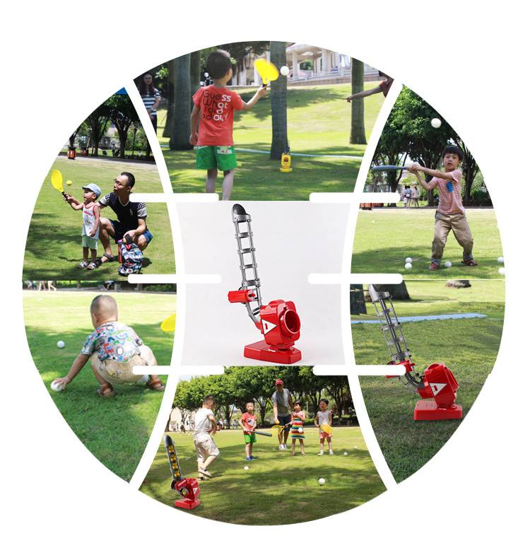 Children's Tennis Outdoor Toys Parent-Child Interactive Leisure Sports Kindergarten Sports Equipment Baseball Automatic Serve Machine