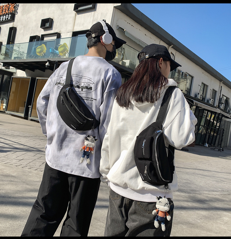 Men's Versatile Casual Chest Bag Simple Ins Waist Bag Japanese Style Small Shoulder Bag for Women Trendy OneShoulder Bag Men's Versatile Casual Chest Bag Simple Ins Waist Bag Japanese Style Small Shoulder Bag for Women Trendy OneShoulder Bag