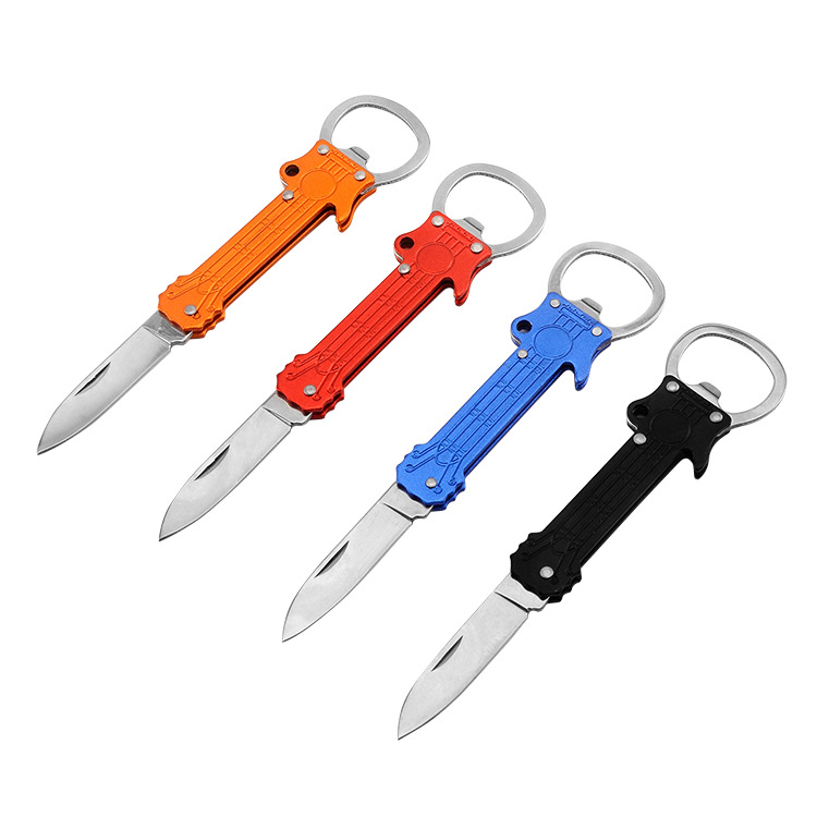 Kitchen Knife Bottle Opener Outdoor Two-in-One Knife Outdoor Mini Pocket Knife Multifunctional Survival Knife Hunting Knife