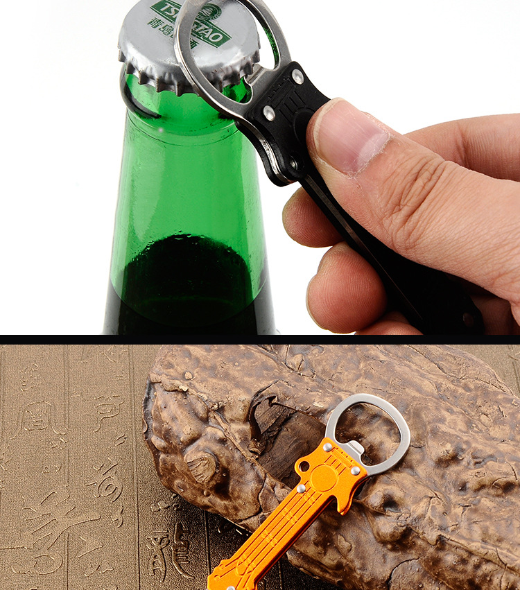 Kitchen Knife Bottle Opener Outdoor Two-in-One Knife Outdoor Mini Pocket Knife Multifunctional Survival Knife Hunting Knife