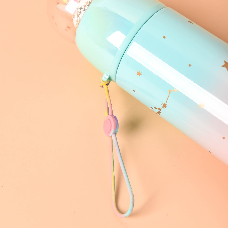 A Korean version of creative diy micro landscape cartoon thermos cup lovely web celebrity water cup female student portable sports cup