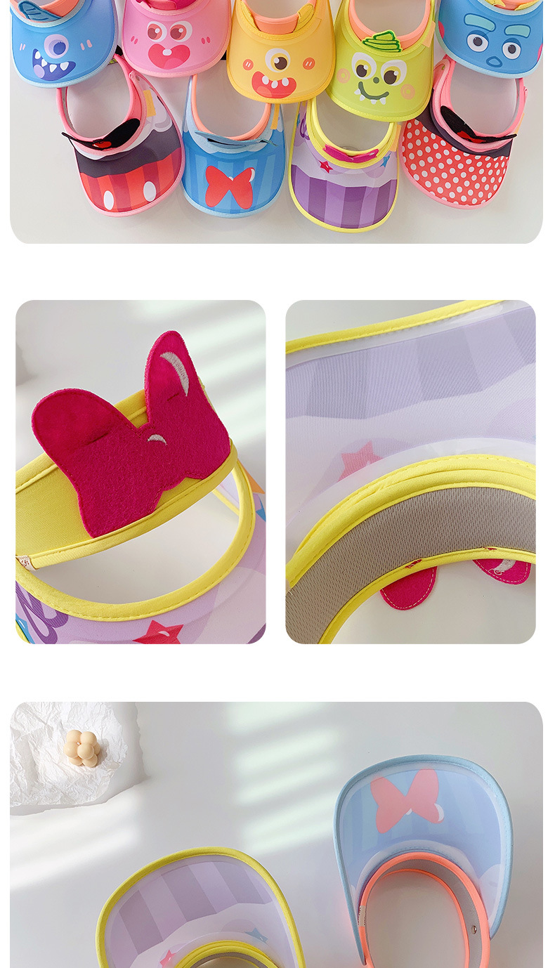 Children's Three-Dimensional Topless Hat Sun Hat Ice Sleeve Two-Piece Set Sun Protection UV Protection Cute Cartoon Sun Hat Summer Children's Three-Dimensional Topless Hat Sun Hat Ice Sleeve Two-Piece Set Sun Protection UV Protection Cute Cartoon Sun Hat Summer