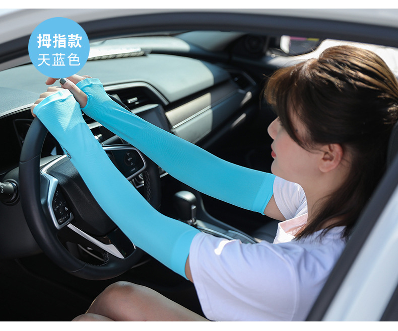 New Langsha Ice Sleeve Viscose Fiber Sun-Protection Oversleeves Women's Summer Cool Outdoor Cycling and Driving Gloves Arm Factory Direct Sales New Langsha Ice Sleeve Viscose Fiber Sun-Protection Oversleeves Women's Summer Cool Outdoor Cycling and Driving Gloves Arm Factory Direct Sales