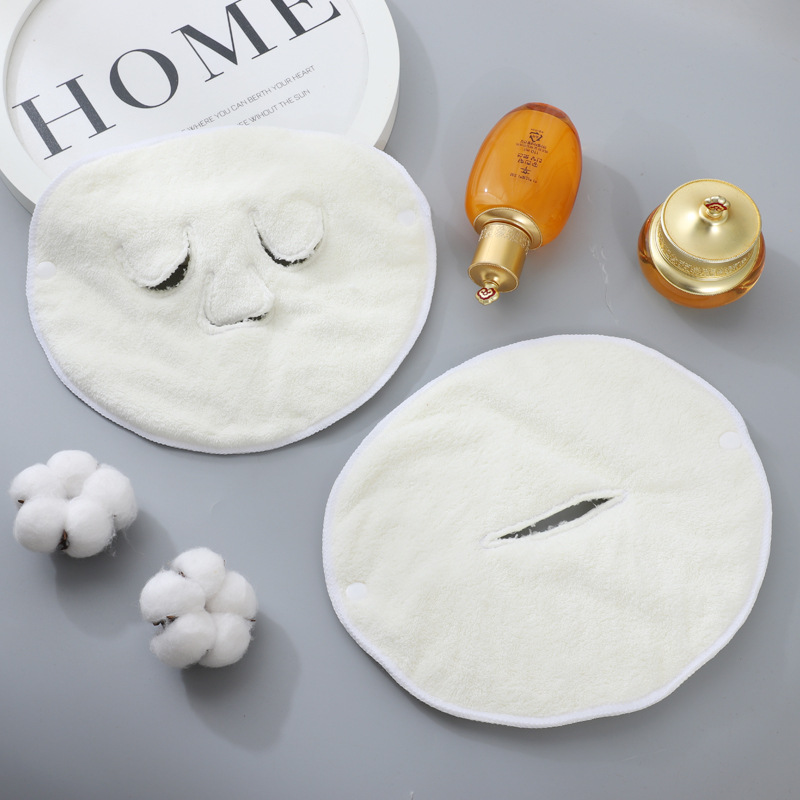 Apply Face Towel Coral Fleece Thickened Cold and Hot Compress Face Towel Beauty Moisturizing Moisturizing Facial Hot Compress Towel Factory Direct Sales