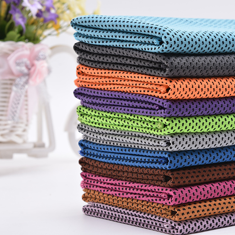Factory Direct Sales Cold Feeling Towel Outdoor Cooling Artifact Customized Ice-Cold Towel Cold-Feeling Fabric Quick-Drying Ice Sports Towel