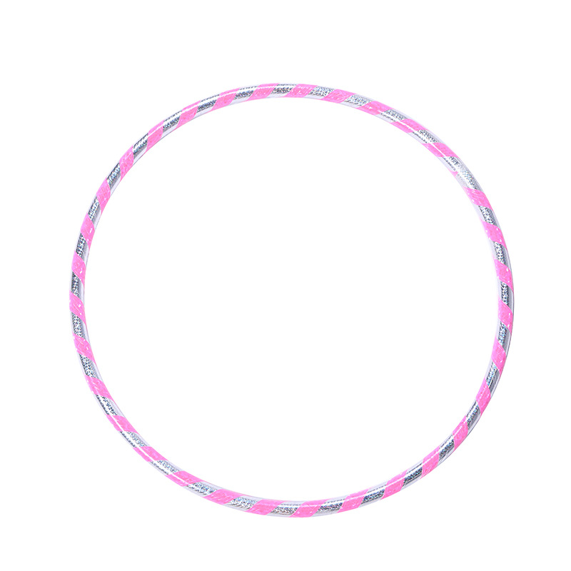 Factory Direct Sales 2.4cm Color Reflective Hula Hoop Plastic Tube Material Weight Loss Fitness Thin Sports Sports Equipment